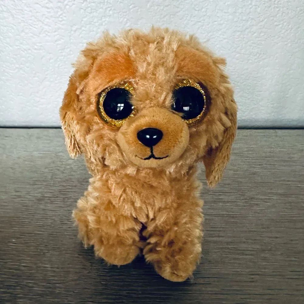 TY Beanie Baby Noodles Brown Dog Stuffed Animal Plush Toy